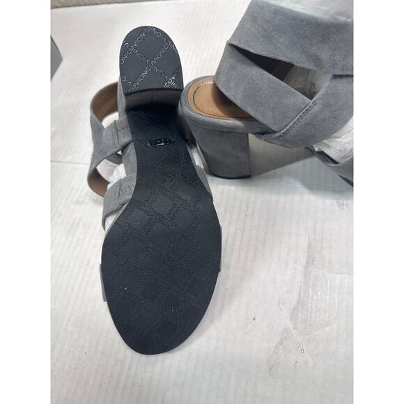 Vionic Perk Blaire Suede Charcoal Gray Gladiator Heel Comfort Shoe Size 9 - Picture 6 of 6